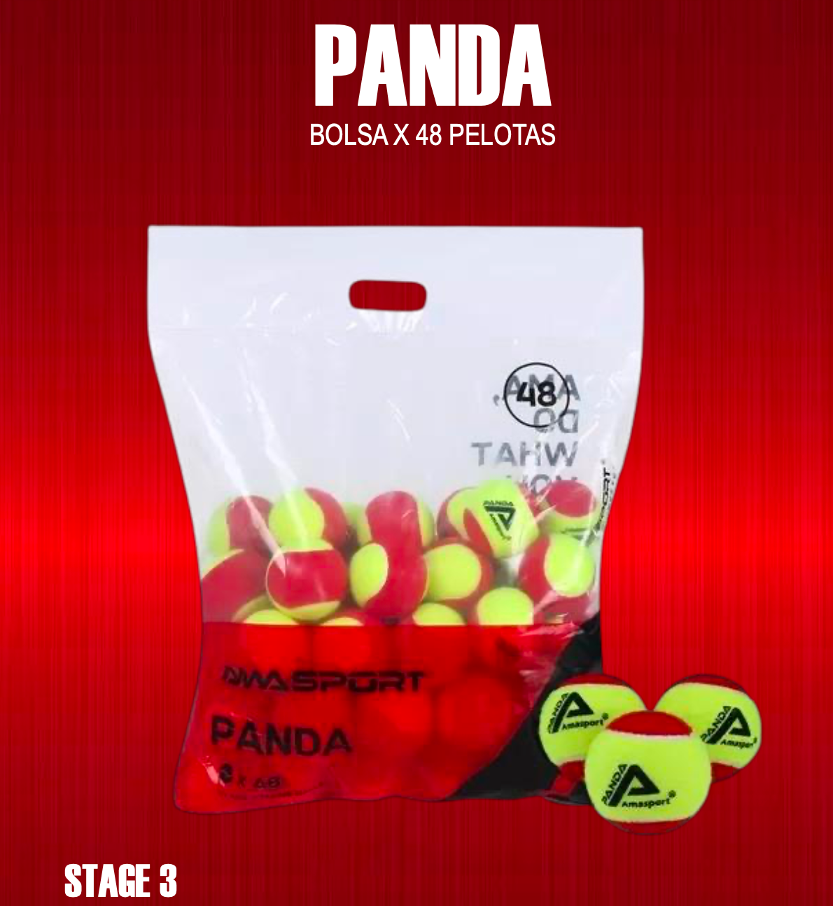 Pelotas Play & Stay - Panda Roja